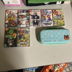 Nintendo Switch Case And Games