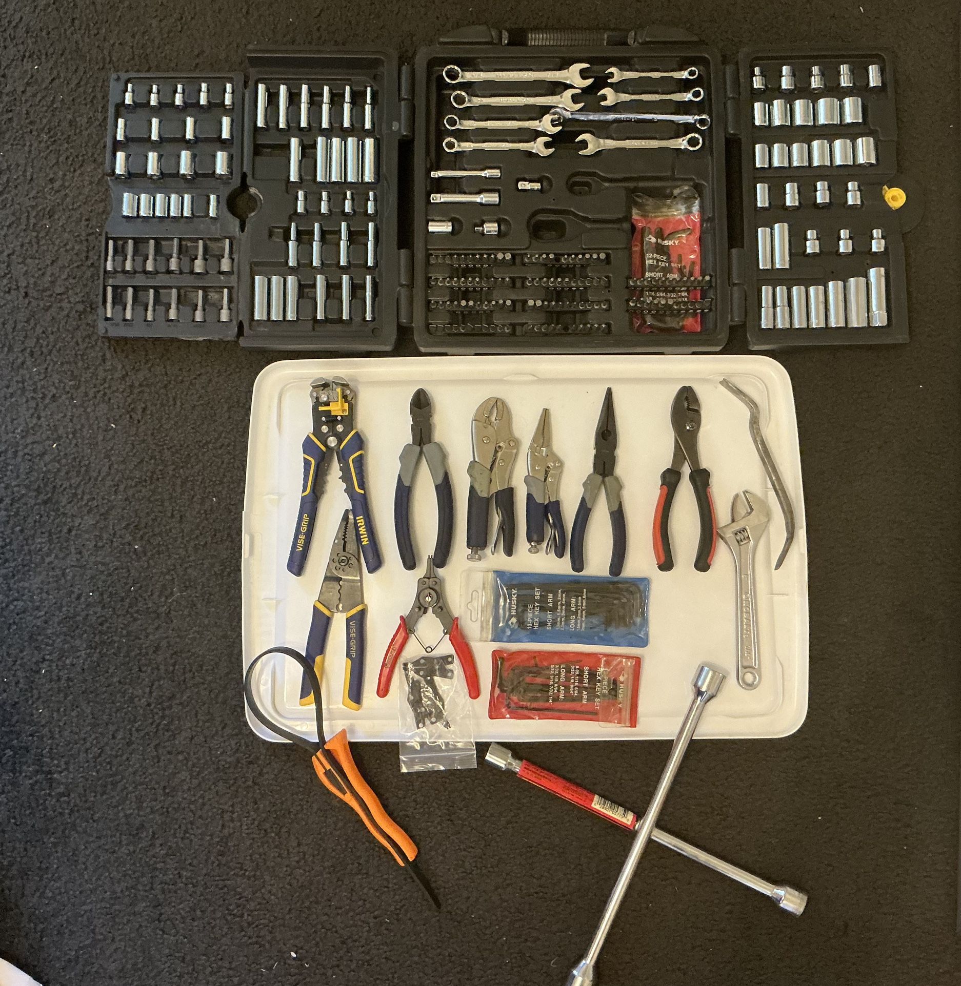 Husky Mechanic Tool set + plier set + other tool