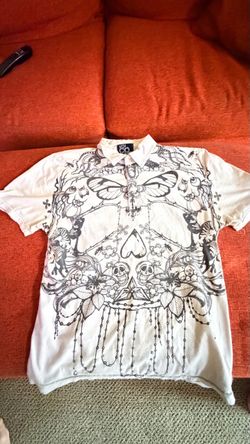 Volcom Men’s Graphic Polo Shirt – Size Medium