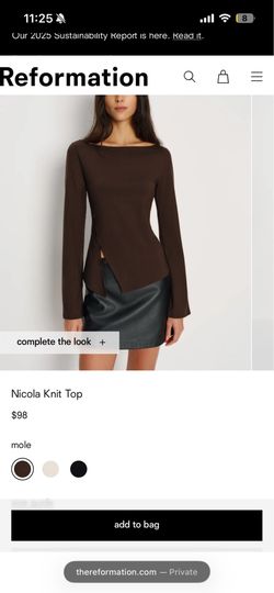 Reformation women Knit tee