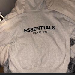 Essentials Gray Hoodie (SIZE S)