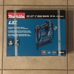 Makita LXT 18V Li-Ion 2 in. 18-Gauge Brad Nailer (Tool Only) XNB01Z - NEW!!!