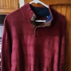 XL  MENS  CHAPS  LONG  SLEEVE SWEATER RED