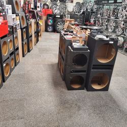 SUBWOOFERS BOXES 10INCH TO 15INCH SINGLE AND DUAL 
