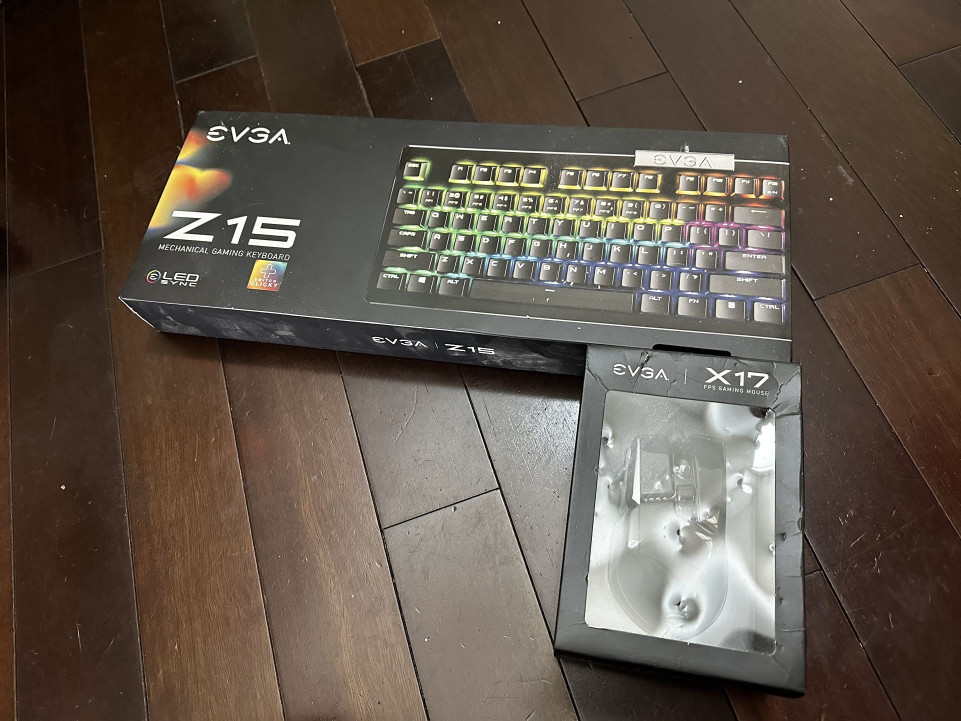 EVGA Z15 Mechanical Keyboard and X17 Gaming Mouse
