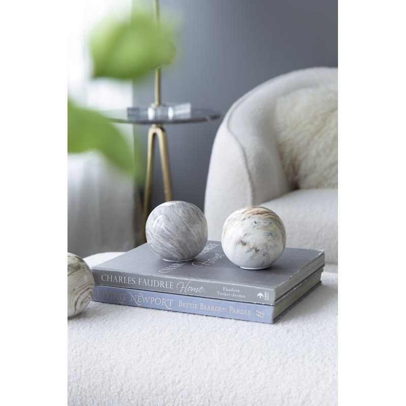 Marbleized Ball Accents Set Of 3