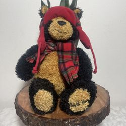 Office Depot's Teddy B. Caring Soft Fuzzy Stuffed Bear By Gund Black/Brown 15"