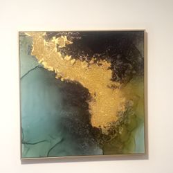 Green and Gold Art 