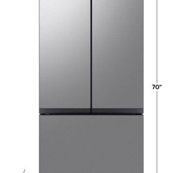❄️NEW Samsung BESPOKE 24 cu.ft 3-Door French Door Counter Depth Smart Refrigerator w AutoFil Fridge