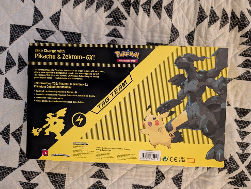 pokemon trading card game pikachu and zekrom-gx premium collection Pikachu and Zekrom GX 33/181 (Graded)