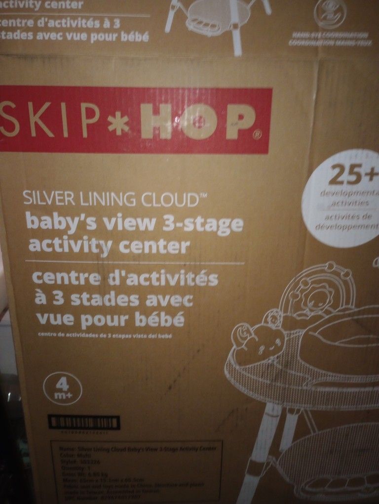 SKIP HOP SILVER LINING CLOUD baby's view 3-stage activity center