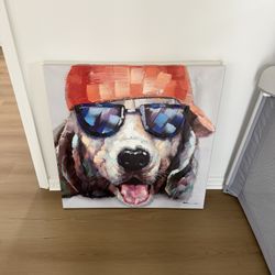 Set of 2 Colorful Pop Art Canvas Paintings — $60