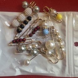 Safety Pins Brooches Decorative Safety Pins, New Shawl Pins for Sweater Dresses Great Gifts for Women 12Pcs 