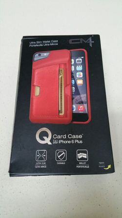Red, Wallet case for iPhone 6 plus