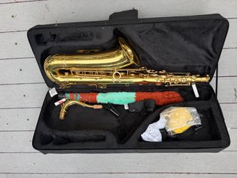 Alto Saxophone with Case and Accessories