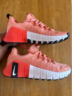 New Nike Free Metcon 6 Apricot White Gym Workout Shoes Women’s 6 6.5, Youth 4.5y 5y