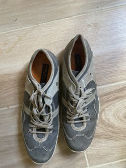 Men’s Size 10 Grey and Tan Sneakers 