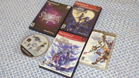 Kingdom Hearts PS2+ PSP Game Bundle; Kingdom Hearts Birth by Sleep Re:Chain of Memories Kingdom Hearts 1+2 & Star Ocean Till The End Of Time