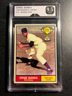 Ernie Banks rookie star series-Grade 9,5