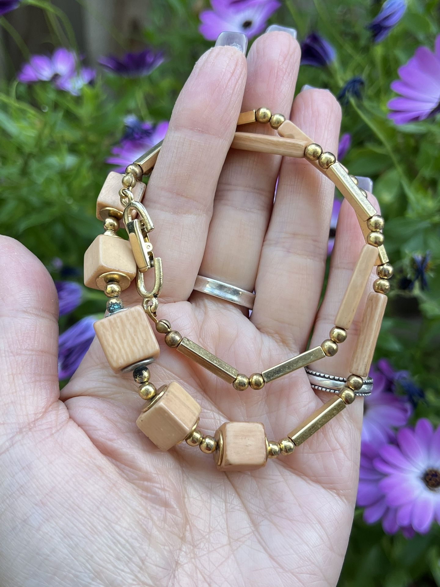 Antique metal necklace