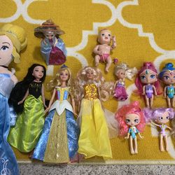 13 Assorted Dolls 