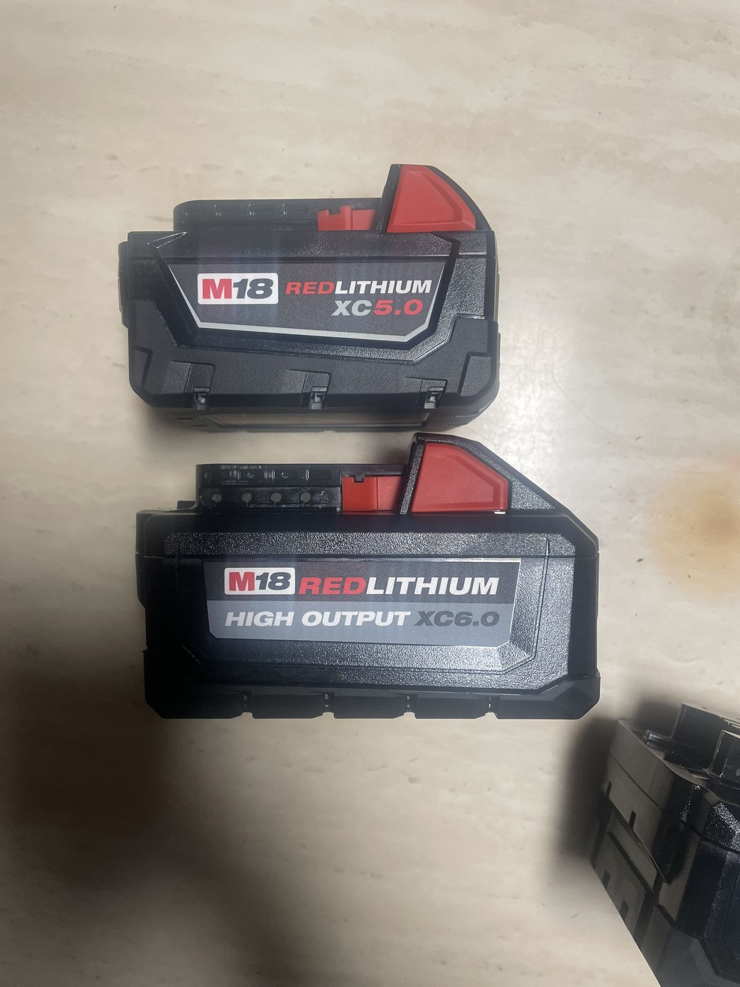 New Milwaukee M18 Batteries