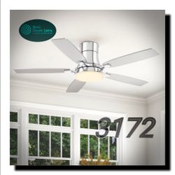 FAN LUDOMIDE 42 Inch Low Profile Ceiling Fan with Light and Remote Flush Mount Ceiling Fans
