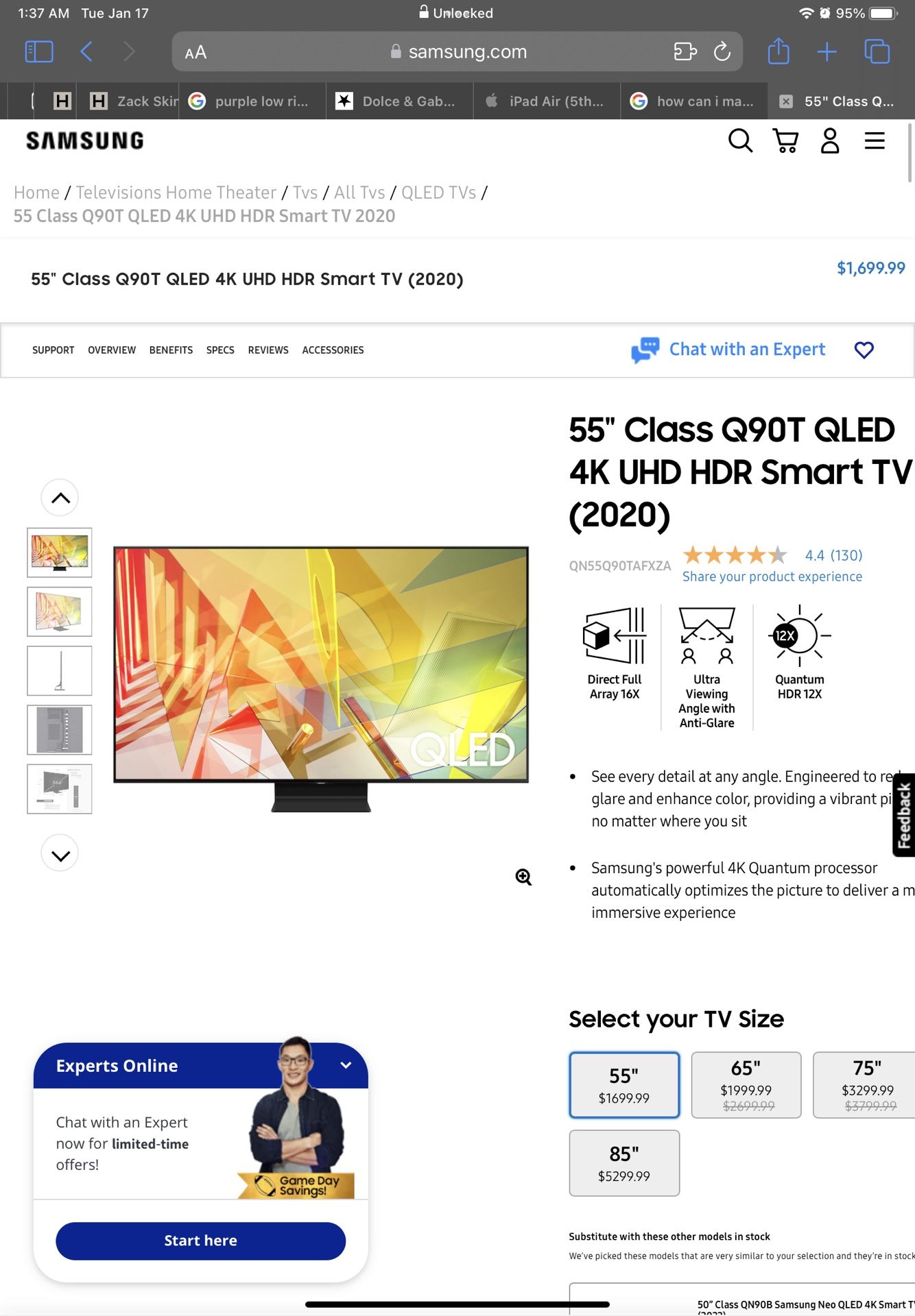 Samsung Qled 90t 55 Inch