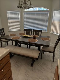 Solid wood table
