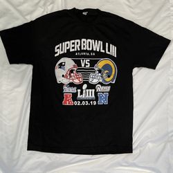 Rams VS Patriots Super Bowl LIII T-shirt Men’s Large 