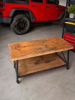 Solid wood table