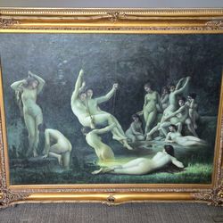 Large Classical Styled Framed Wall Art