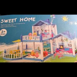 Play princess dollhouse villa house