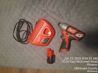 $90 Milwaukee Impact Driver with Battery and Charger,