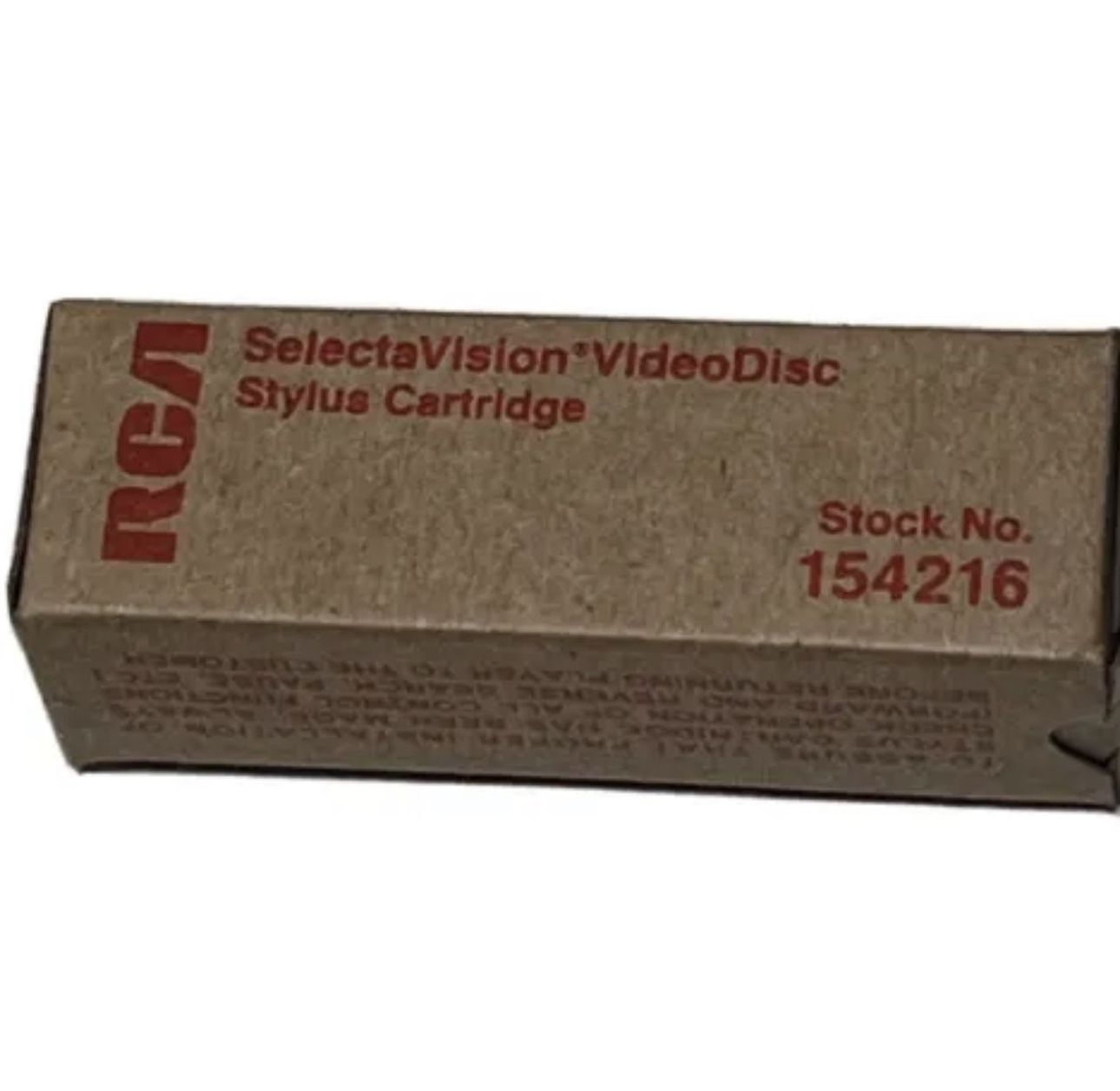 RCA Selecta Vision CED Video Disc Stylus Cartridge 154216 NEW IN BOX