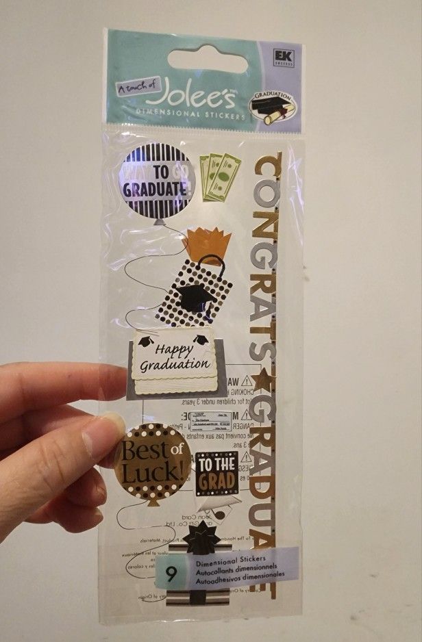 Jolee's Stickers Graduation Party BNIP