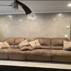 Recliner Bed Couch Suede 