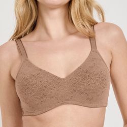 Smooth & Sleek Lace Full Coverage Wirefree T-Shirt Bra
