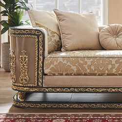 Toscana Luxe Beige Loveseat / HD-L9011
