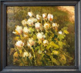 The White Roses Oil Painting