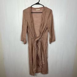 Grade&Gather Maxi Front Tie Cardigan