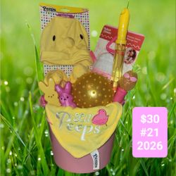 Baby peeps Easter basket