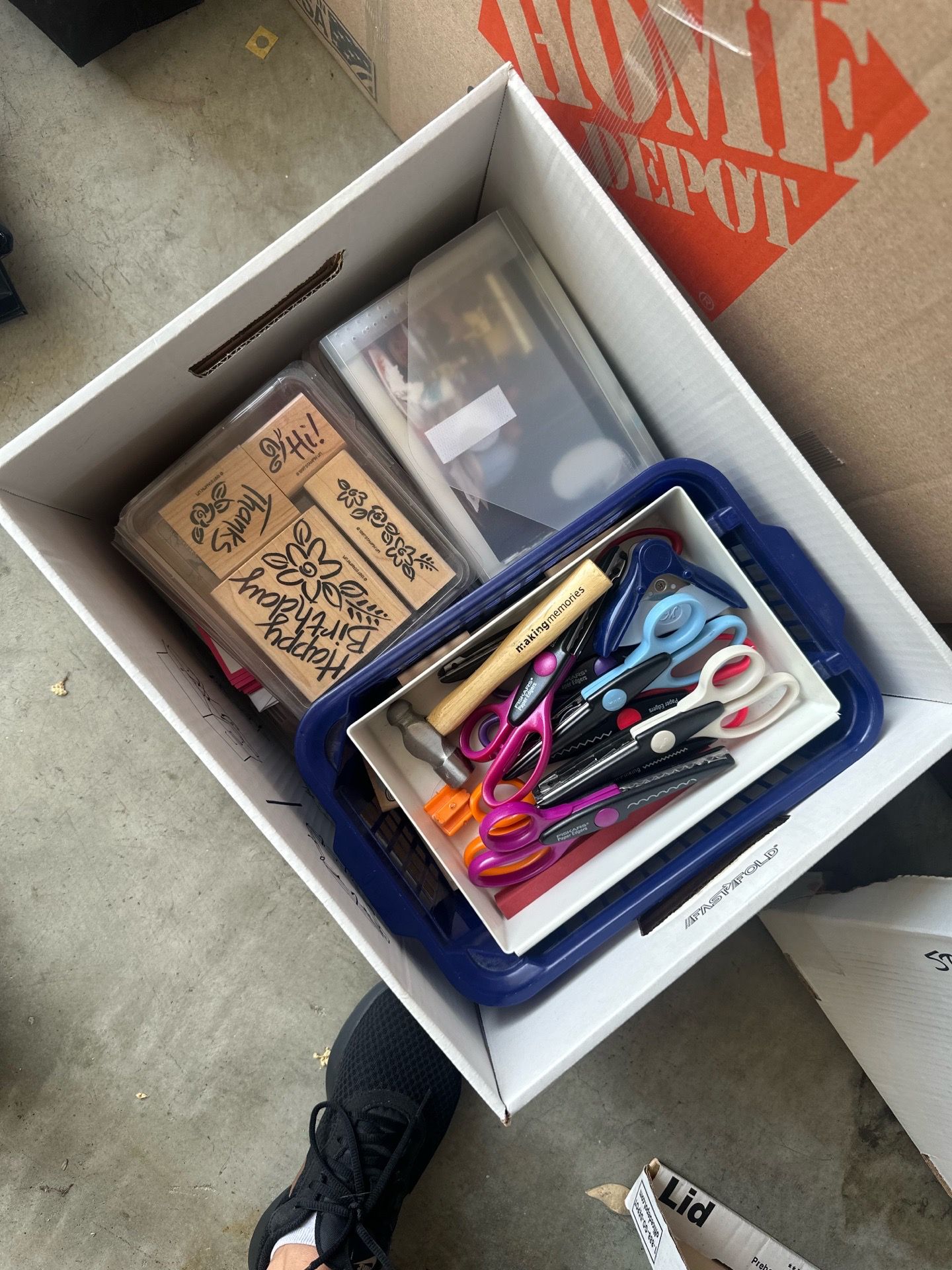 stamping scrapbooking supplies stampin up collection lot paper cutter crimper paper scissors