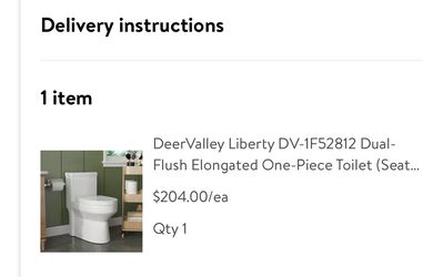 BRAND NEW TOILET DEER VALLEY