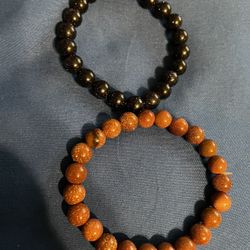 Blue Or Gold Sunstone Bracelets 