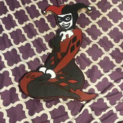 Harley Quinn Wood Art