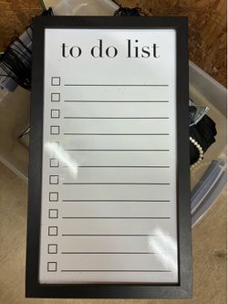 White board to do list