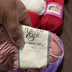 Rose Color Yarn