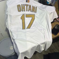 Men Basbl NIKE OHTANI 17 GOLD JSY
