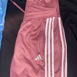 Pink addidas sweats 